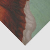 Moeder Guernsey Koe en Cute Calf Tissuepapier (Detail)