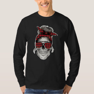 Moeder Haar Schedel Hoofden Grunge Punk Metaal T-shirt