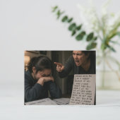 Moeder haat me briefkaart (Staand voorkant)