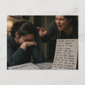 Moeder haat me briefkaart (Voorkant)