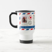 Moeder Handgeschreven Brief Fotocollage Hug Reisbeker (Links)