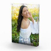 Moeder Handgeschreven kalligrafie harten aangepast Fotoblokken (Rechts)