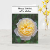 Moeder Happy Birthday Yellow Rose Kaart (Gele Bloem)