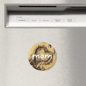 Moeder hart getekend in gouden zand foto kust vet magneet (Insitu (Vaatwasser))