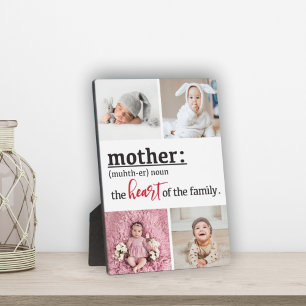 Moeder hart van de familie 4 plaatje voor foto's fotoplaat