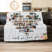 Moeder | Hart van ons thuis Fotocollage Fleece Deken