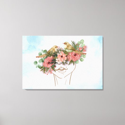 Moeder: Hart van Thuis Canvas Print (Diverse Maten (Voorkant)