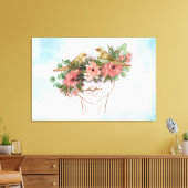 Moeder: Hart van Thuis Canvas Print (Diverse Maten (Insitu (Woonkamer))