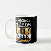 Moeder heeft een bier bruid en bruidegom drinker b koffiemok (Links)