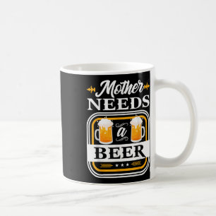 Moeder heeft een bier bruid en bruidegom drinker b koffiemok