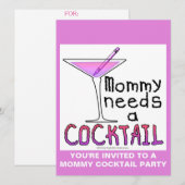 Moeder heeft een COCKTAIL nodig! Kaart (Voorkant / Achterkant)