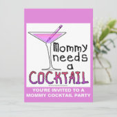 Moeder heeft een COCKTAIL nodig! Kaart (Staand voorkant)