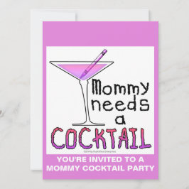 Moeder heeft een COCKTAIL nodig! Kaart