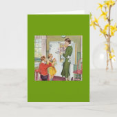  moeder heeft ijscrème voor kinderen kaart (Gele Bloem)