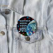 Moeder heeft je stem nodig Grote Button (In situ)
