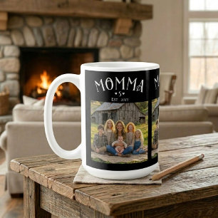 Moeder heeft Kids Count Chic Zwart 3 Foto Koffiemok