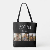 Moeder heeft Kids Count Chic Zwart 3 Foto Tote Bag (Achterkant)
