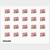 Moeder heeft koffie nodig vierkante sticker (Vel)