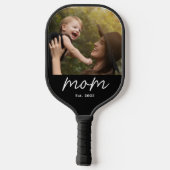Moeder heeft leuk script foto gemaakt pickleball paddle (Achterkant)
