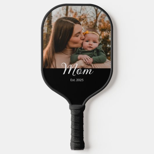 Moeder heeft leuk script foto gemaakt pickleball paddle (Voorkant)