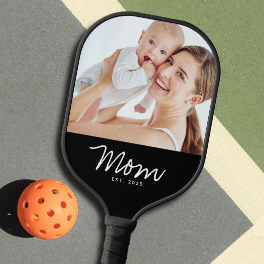 Moeder heeft leuk script foto gemaakt pickleball paddle