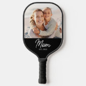 Moeder heeft leuk script foto opgesteld pickleball paddle (Achterkant)