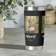 Moeder heeft modern schrift 3 foto ingesteld