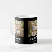 Moeder heeft Modern Schrift 3 Foto Koffiemok (Voorkant links)