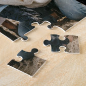 Moeder heeft Modern Schrift 3 Foto opgericht Legpuzzel (Zijkant)