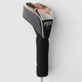 Moeder heeft modern schrift foto ingesteld golfheadcover (Schuin)