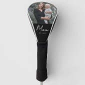 Moeder heeft modern schrift foto ingesteld golfheadcover (Voorkant)