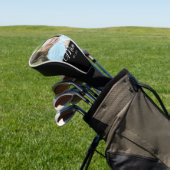 Moeder heeft modern schrift foto ingesteld  golfheadcover (Insitu)