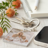Moeder heeft modern schrift foto ingesteld sleutelhanger (Voorkant Rechts)