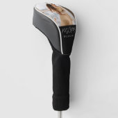 Moeder heeft modern schrift foto opgericht golfheadcover (Schuin)