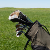 Moeder heeft modern schrift foto opgericht golfheadcover (Insitu)