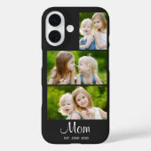 Moeder heeft modern schrift zwart 3 foto Case-Mate iPhone case (Achterkant)