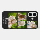 Moeder heeft modern schrift zwart 3 foto Case-Mate iPhone case (Achterkant (horizontaal))