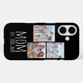 Moeder heeft modern schrift zwart 3 foto  Case-Mate iPhone case (Achterkant (horizontaal))