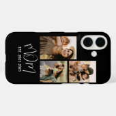 Moeder heeft modern schrift zwart 3 foto Case-Mate iPhone case (Achterkant (horizontaal))