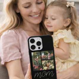 Moeder Heeft Moderne Script Zwart 3 Foto Hoesje iPhone 16 Pro Hoesje