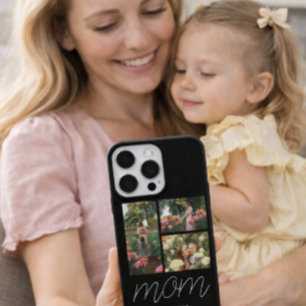 Moeder Heeft Moderne Script Zwart 3 Foto Hoesje iPhone 16 Pro Hoesje