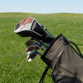 Moeder heeft moderne scriptfoto gemaakt golfheadcover (Insitu)