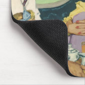  moeder heeft ontbijt in bed door familie muismat (Hoek)