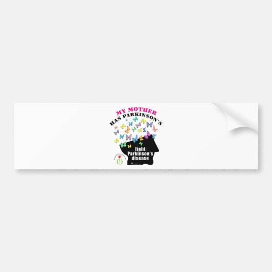 Moeder heeft parkinson bumpersticker (Voorkant)
