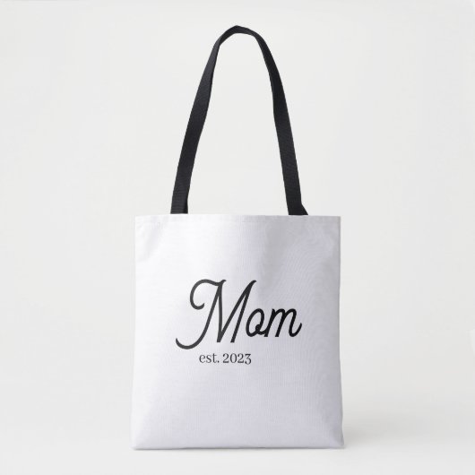 Moeder heeft Zwarte Schriftuur ingesteld Tote Bag (Voorkant)