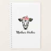 Moeder Heifer Cute Perfect gift voor moeder Planner (Voorkant)