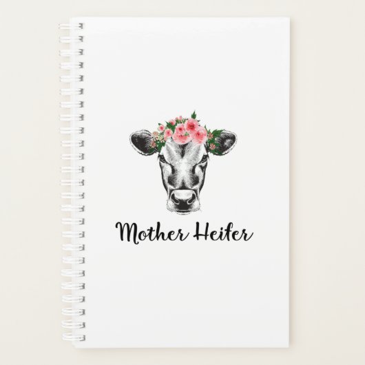 Moeder Heifer Cute Perfect gift voor moeder Planner (Voorkant)