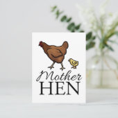 Moeder Hen Briefkaart (Staand voorkant)