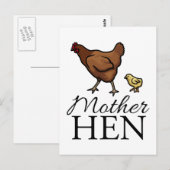 Moeder Hen Briefkaart (Voorkant / Achterkant)