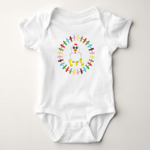 MOEDER HEN EN BABY KIJKEN ROMPER